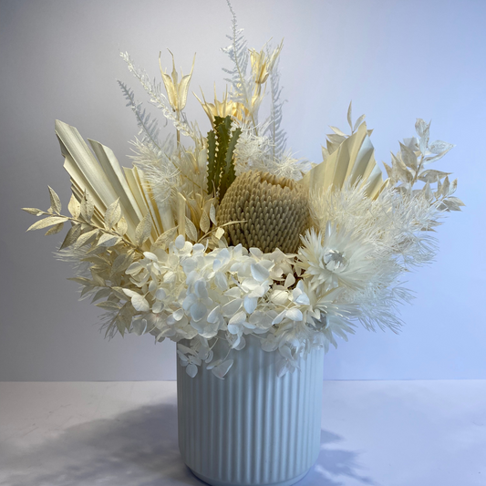 360 Degree Flower Arrangement - White