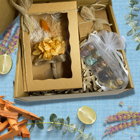 Sumbadra Gift Box - Peach Posy Set