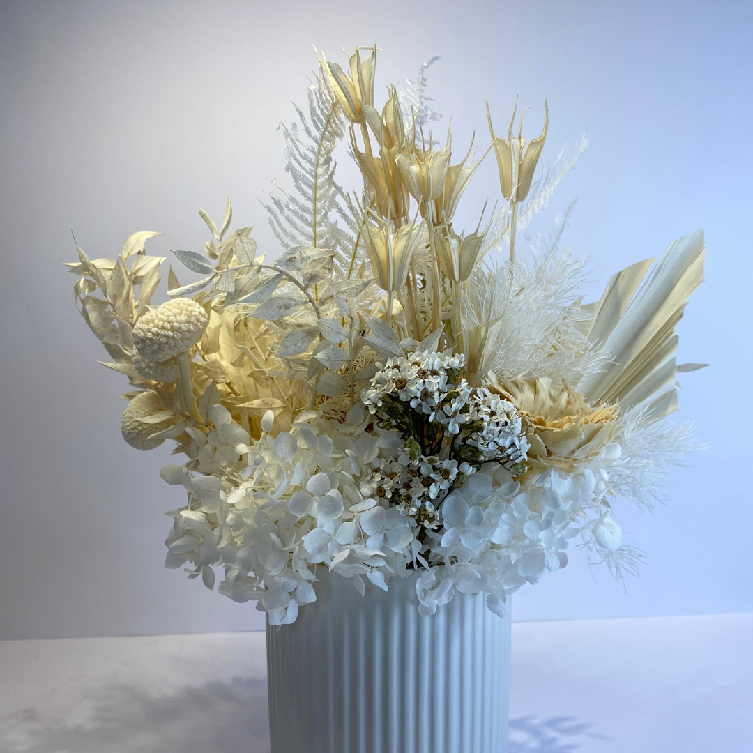 360 Degree Flower Arrangement - White